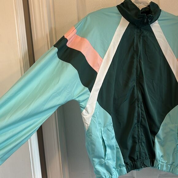 SweatyRocks Zip Up Color Block Lightweight Patchwork Windbreaker XXL - Picture 8 of 9